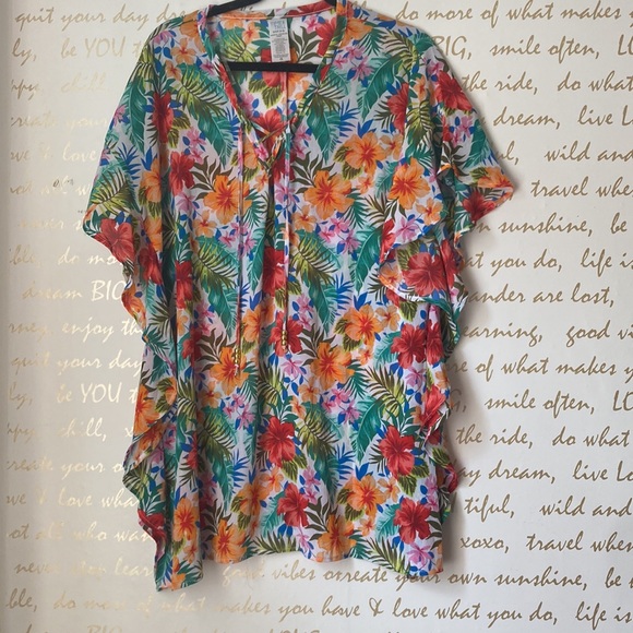 Beach Lace-UpSwim Cover-Up - Picture 5 of 8